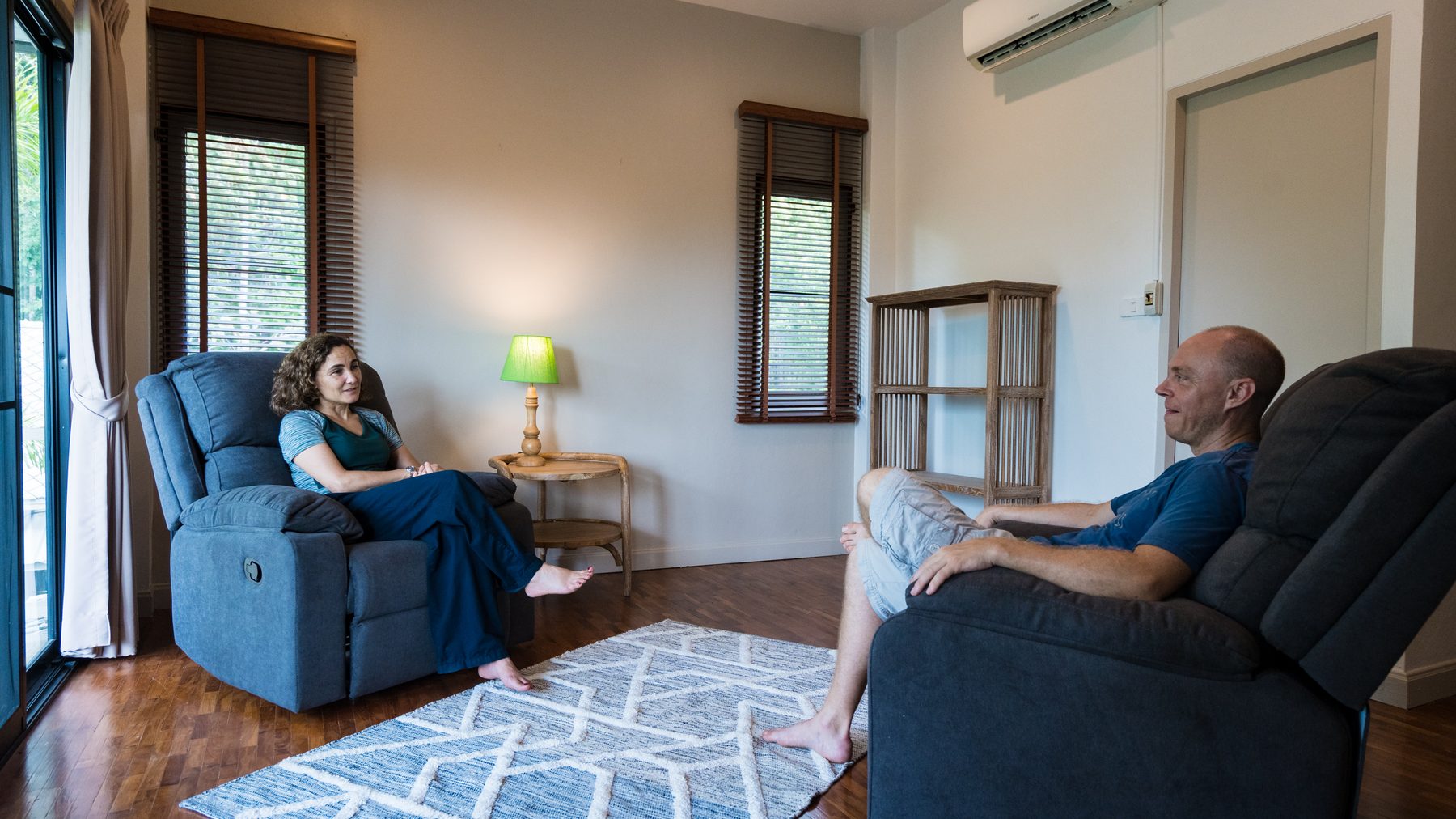 A one-to-one therapy session in one of the centre’s consulting rooms